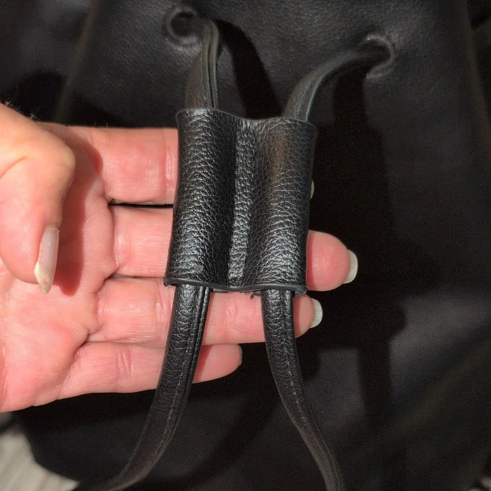 Victoria's Secret Black Fringe Shoulder Bag